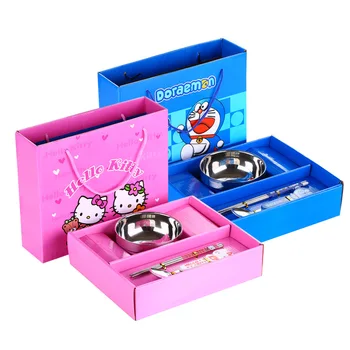 Cartoon Stainless Steel Cutlery Set Helloo Kitty Kitchenware Children's Tableware Chopsticks Spoons Kids Doraemon Dinnerware Set
Cartoon Stainless Steel Cutlery Set Helloo Kitty Kitchenware Children's Tableware Chopsticks Spoons Kids Doraemon Dinnerware Set
