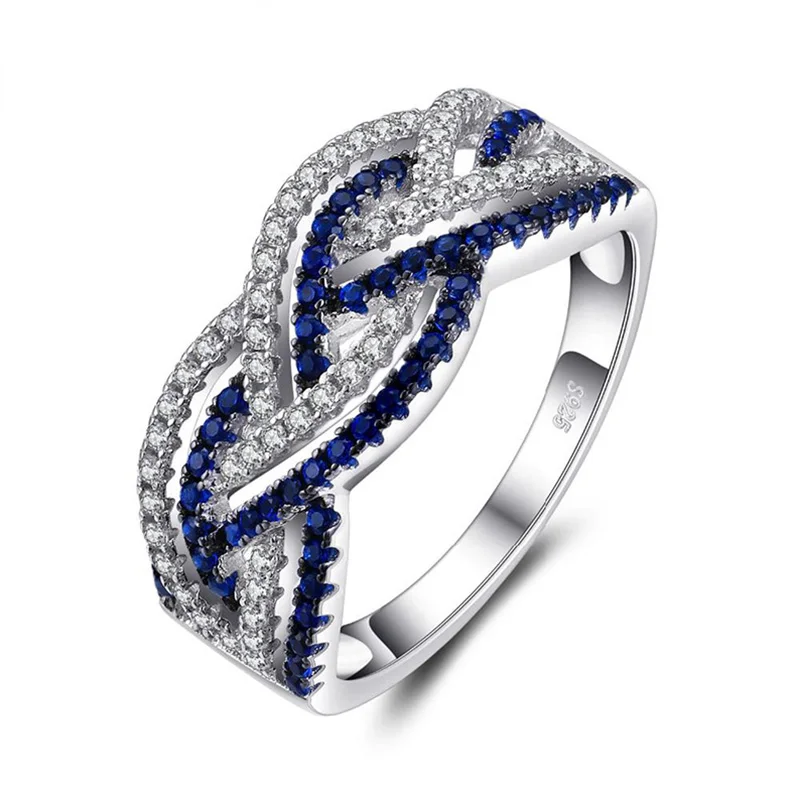 Huitan Luxury China Blue& White Porcelain Stylish Elegant Rings For Women Twist Pattern Design Micro Paved Anniversary Rings
Huitan Luxury China Blue& White Porcelain Stylish Elegant Rings For Women Twist Pattern Design Micro Paved Anniversary Rings