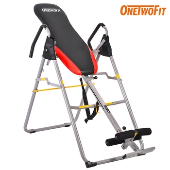 OneTwoFit Folding Inversion Table Therapy Stretching Machine with Adjustable Height for Back Pain Relief Home Gym Equipment
OneTwoFit Folding Inversion Table Therapy Stretching Machine with Adjustable Height for Back Pain Relief Home Gym Equipment