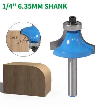 1PC 1/4" 6.35MM Shank Milling Cutter Wood Carving Corner Round Over Router Bit with Bearing Milling Cutter for Woodwork Tungsten
1PC 1/4" 6.35MM Shank Milling Cutter Wood Carving Corner Round Over Router Bit with Bearing Milling Cutter for Woodwork Tungsten