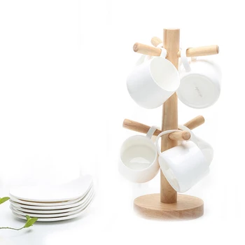 Solid Wood Kitchen Coffee Mug Tree Countertop Tea Cups Holder Stand with 6 Hooks J2Y
Solid Wood Kitchen Coffee Mug Tree Countertop Tea Cups Holder Stand with 6 Hooks J2Y