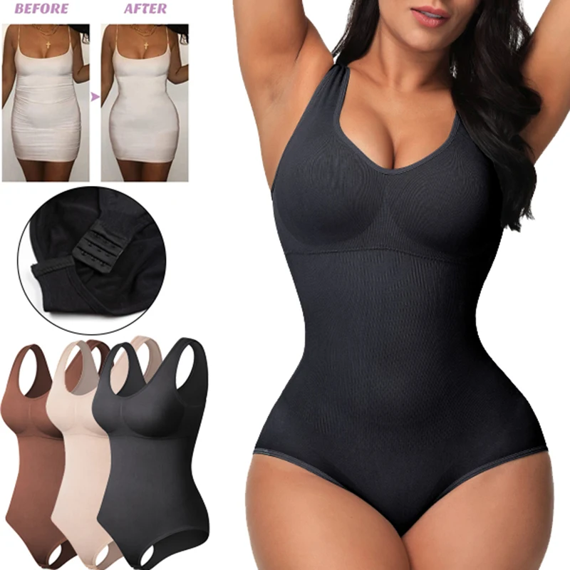 Shapewear Bodysuit Scoop Neck Tank Tops for Women Tummy Control Waist Trainer Vest Full Body Shaper Slimming Underwear Corset
Shapewear Bodysuit Scoop Neck Tank Tops for Women Tummy Control Waist Trainer Vest Full Body Shaper Slimming Underwear Corset