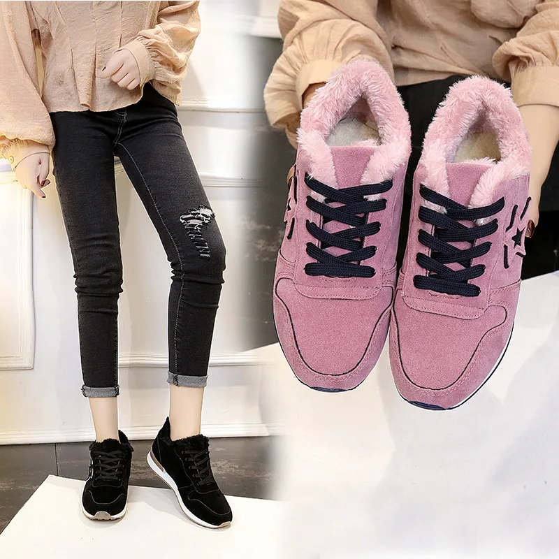 2019 Autumn & Winter New Style Low-top Shoes Korean-style Fashion Students round-Toe plus Cotton WOMEN'S Shoes Lace-up Sports Fo 
2019 Autumn & Winter New Style Low-top Shoes Korean-style Fashion Students round-Toe plus Cotton WOMEN'S Shoes Lace-up Sports Fo