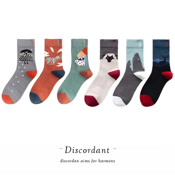 6 Pair Fun Stylish High Tube Couple Socks Happy Printed Animal Style Cotton Socks
6 Pair Fun Stylish High Tube Couple Socks Happy Printed Animal Style Cotton Socks