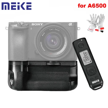 

Meike MK-A6500 Pro Battery Grip Built-in 2.4Ghz Remote Controller Up to 100M for Sony A6500 with Rremote Control Vertical-Shoot