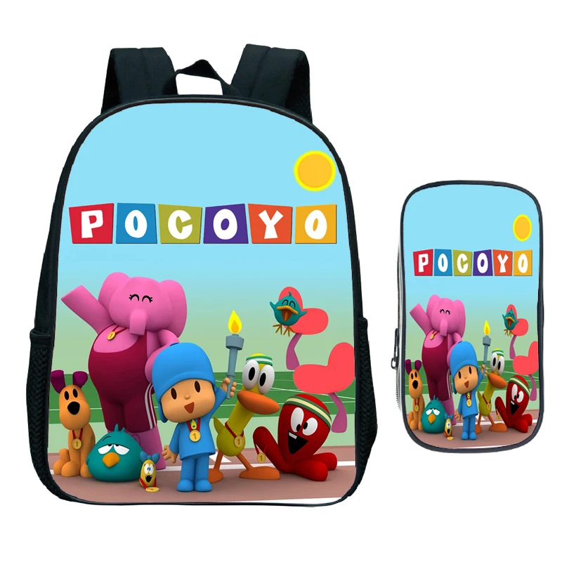 Cartoon POCOYO Backpack with Pencil Case 2pcs/Set Children Cute Kindergarten Schoolbag Toddler Bookbag Kids Anime Knapsack Gift
Cartoon POCOYO Backpack with Pencil Case 2pcs/Set Children Cute Kindergarten Schoolbag Toddler Bookbag Kids Anime Knapsack Gift