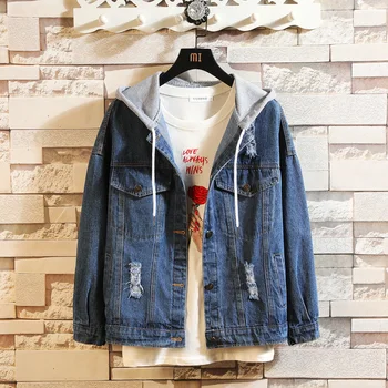 2020 Casual jean jacket Slim Mens Denim hoody Jacket Bomber Jacket Men Cowboy Mens Jean Jacket Chaqueta Hombre
2020 Casual jean jacket Slim Mens Denim hoody Jacket Bomber Jacket Men Cowboy Mens Jean Jacket Chaqueta Hombre