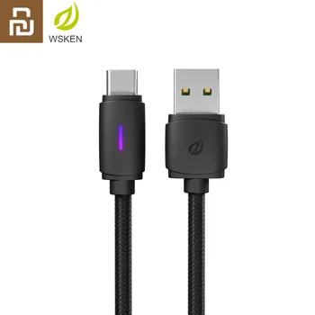 Youpin WSKEN Type-C Braided Data Cable 5A Fast Charge Compatible with Type-C Fast Charging Protocol Colorful Flashing 
Youpin WSKEN Type-C Braided Data Cable 5A Fast Charge Compatible with Type-C Fast Charging Protocol Colorful Flashing