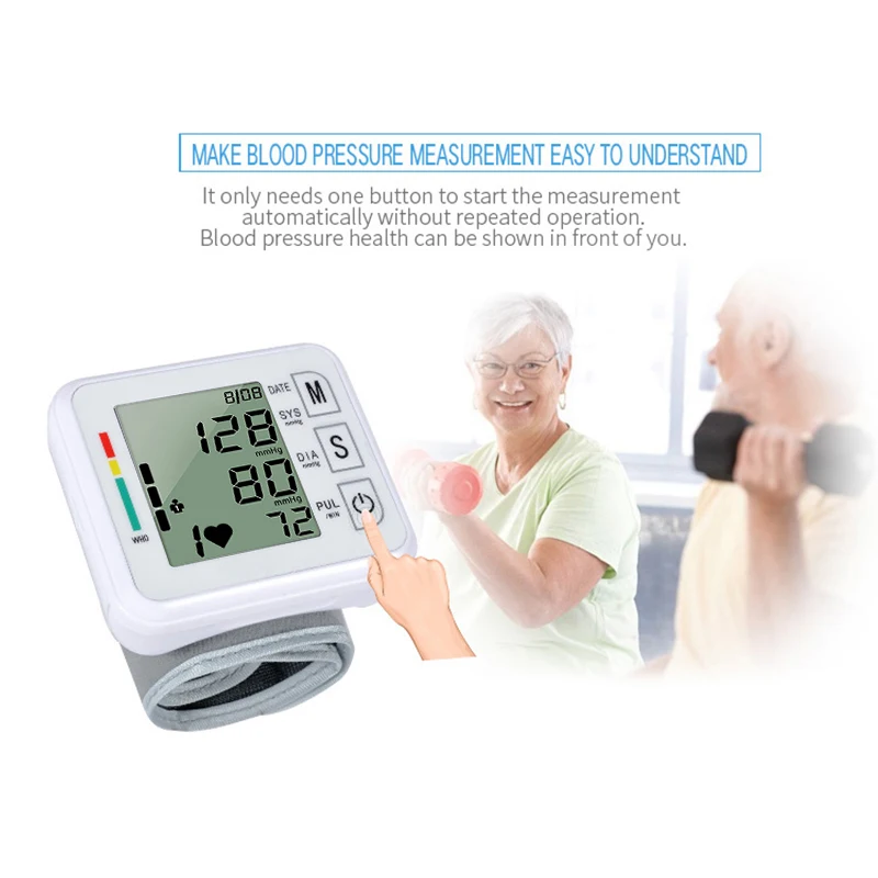 Generic Medical Upper Arm Blood Pressure Monitor Automatic Digital LCD