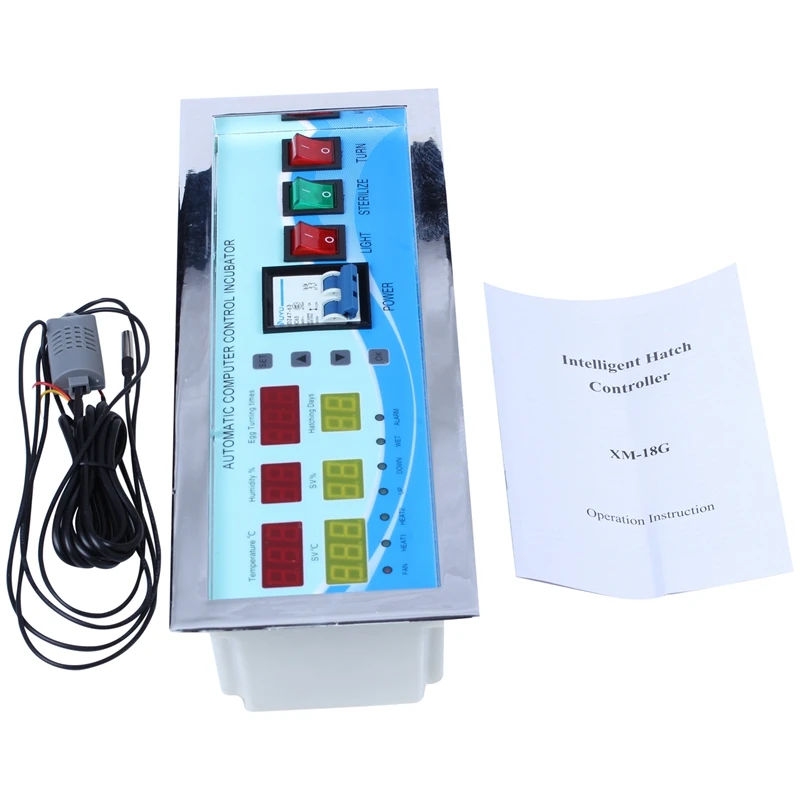 Promotion! XM-18G Automatic Egg Incubator Controller Digital LED Temperature Controller Temperature Humidity Sensors Egg Hatcher
Promotion! XM-18G Automatic Egg Incubator Controller Digital LED Temperature Controller Temperature Humidity Sensors Egg Hatcher