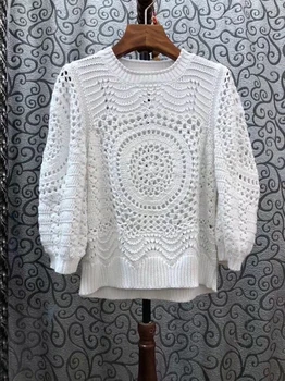 2020 Early Autumn New Women's round Neck Hollow Woven Decorative Long Sleeve All-match Solid Color Sweater 706
2020 Early Autumn New Women's round Neck Hollow Woven Decorative Long Sleeve All-match Solid Color Sweater 706