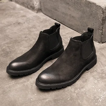 Boots Formal Winter Men's Shoes High Top Genuine Leather Booties Fur Full Grain Chelsea Dress Men Black Chunky Ankle Italian
Boots Formal Winter Men's Shoes High Top Genuine Leather Booties Fur Full Grain Chelsea Dress Men Black Chunky Ankle Italian