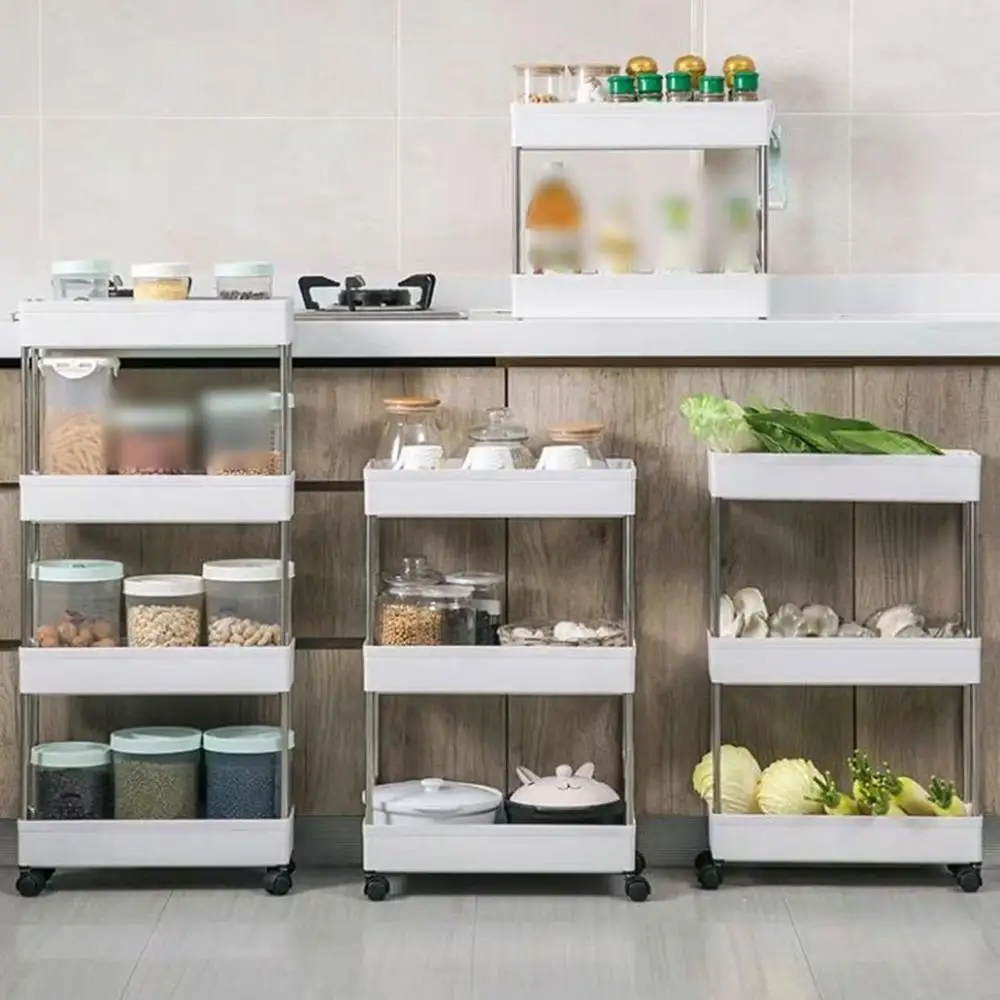 Kitchen Organizer Storage Wide Type Removable Shelf Kitchen Floor Storage Multi-Layer Plastic Bathroom Shelf With Wheels
Kitchen Organizer Storage Wide Type Removable Shelf Kitchen Floor Storage Multi-Layer Plastic Bathroom Shelf With Wheels