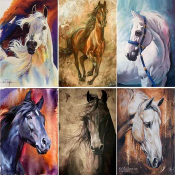 DIY 5D Full Drill Diamond Painting Animal Embroidery Colored Horse Diamond Painting Cross Stitch Square Rhinestones Mosaic 
DIY 5D Full Drill Diamond Painting Animal Embroidery Colored Horse Diamond Painting Cross Stitch Square Rhinestones Mosaic