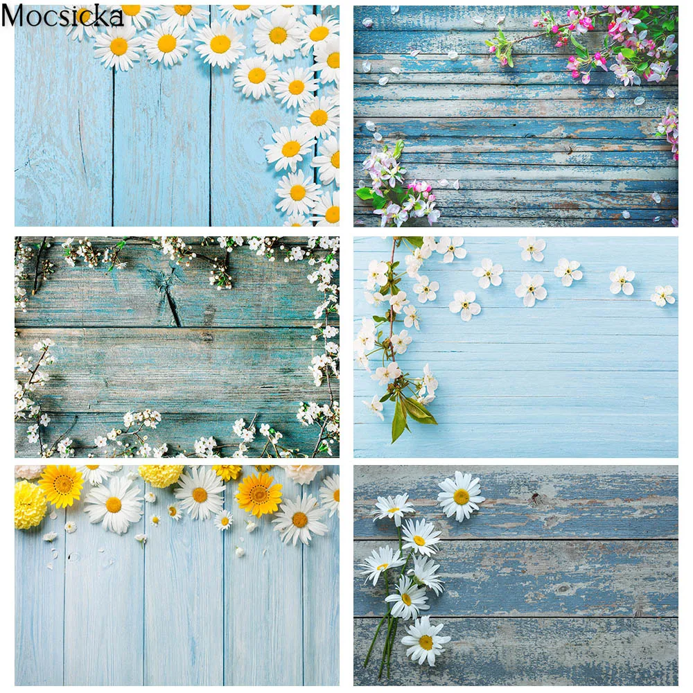 Mocsicka Blue Wooden Board Photography Backdrops Spring Flowers Decor Birthday Photo Booth Background For Photo Studio Photocall
Mocsicka Blue Wooden Board Photography Backdrops Spring Flowers Decor Birthday Photo Booth Background For Photo Studio Photocall