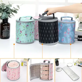 New Portable Animal pattern Lunch Bag For Women Kids Men Drum Shape Insulated Canvas Box Tote Bag Thermal Cooler Food bag
New Portable Animal pattern Lunch Bag For Women Kids Men Drum Shape Insulated Canvas Box Tote Bag Thermal Cooler Food bag