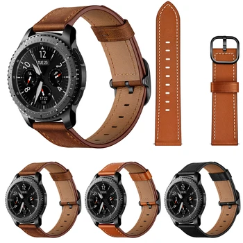 Genuine Leather PU Straps For Samsung Galaxy Watch 46MM Smart Bracelet 22MM Accessories Wristbands For Gear S3 Classic/Frontier 
Genuine Leather PU Straps For Samsung Galaxy Watch 46MM Smart Bracelet 22MM Accessories Wristbands For Gear S3 Classic/Frontier