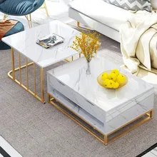 木製 2 で 1 コンビネーションコーヒーリビングルーム журнальный столик (China)