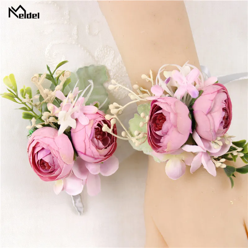 Meldel Bride Wrist Corsage Rose Bud Flower Silk Bracelet Wedding Boutonniere Groomsmen Suit Boutonniere Girl Corsage Accessories
Meldel Bride Wrist Corsage Rose Bud Flower Silk Bracelet Wedding Boutonniere Groomsmen Suit Boutonniere Girl Corsage Accessories