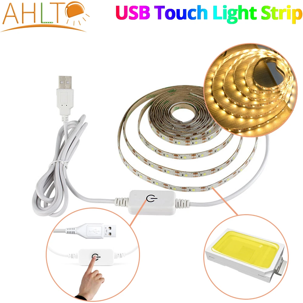 2-5M Super Bright SMD2835 DC 5V DIY LED USB Flexible Light Bar Dimmable Touch Sensor White/Warm White TV Home Holiday Decoration
2-5M Super Bright SMD2835 DC 5V DIY LED USB Flexible Light Bar Dimmable Touch Sensor White/Warm White TV Home Holiday Decoration