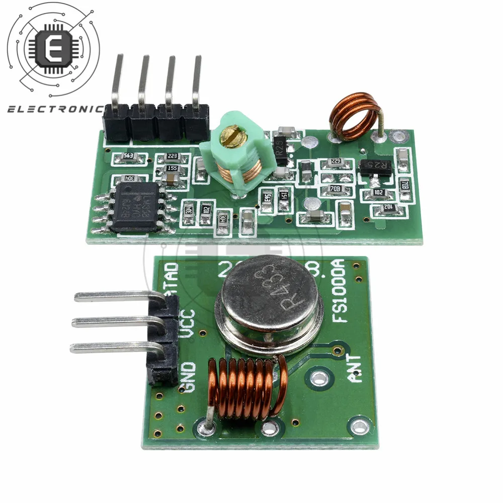 433Mhz RF Wireless Transmitter Module And Receiver Kit 5V DC 433MHZ Wireless For Arduino Diy Kit Wireless Receiver Module
433Mhz RF Wireless Transmitter Module And Receiver Kit 5V DC 433MHZ Wireless For Arduino Diy Kit Wireless Receiver Module