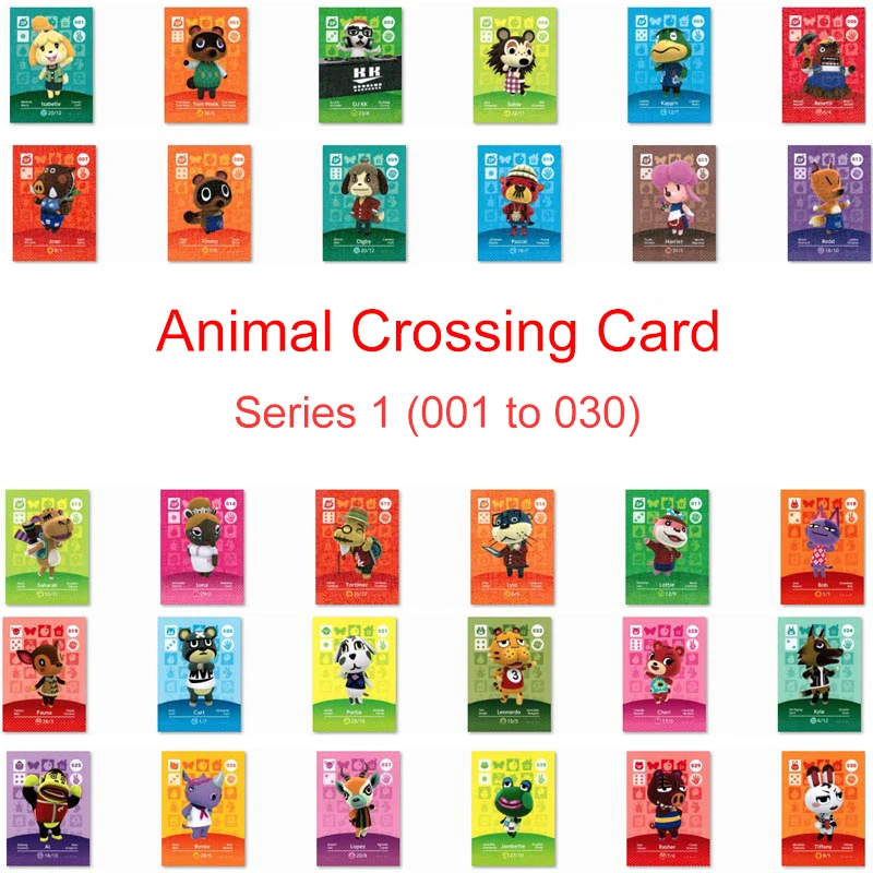 Series 1 (001 to 030) Animal Crossing Card Amiibo Card Work for NS 3DS Switch Game New Horizons Animal Crossing Amiibo Card
Series 1 (001 to 030) Animal Crossing Card Amiibo Card Work for NS 3DS Switch Game New Horizons Animal Crossing Amiibo Card