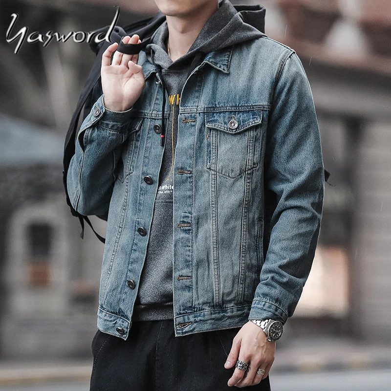 Yasword Men Teens Denim Jacket Coat Spring Male Cowboy Casual Teens Cotton Turn-down Collar Long Sleeve Bomber Jackets Jean
Yasword Men Teens Denim Jacket Coat Spring Male Cowboy Casual Teens Cotton Turn-down Collar Long Sleeve Bomber Jackets Jean