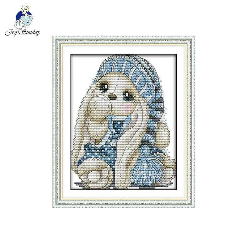 Joy Sunday The mini rabbit DIY Needlework 11CT 14CT Printed Counted Water Soluble Cloth Cross Stitch Kit For Home Decor and Gift
Joy Sunday The mini rabbit DIY Needlework 11CT 14CT Printed Counted Water Soluble Cloth Cross Stitch Kit For Home Decor and Gift