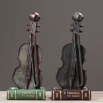 Creative Violin Model Figurines Retro Soft Display Window Photography Prop Resin Living Room Bar Display Home Decoration Crafts
Creative Violin Model Figurines Retro Soft Display Window Photography Prop Resin Living Room Bar Display Home Decoration Crafts