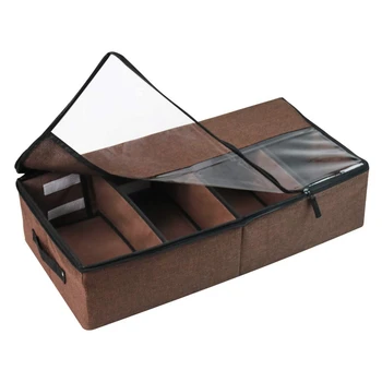 Under Bed Storage Bag, Underbed Clothes Storage Organizer, Shoe Storage Container Durable with Adjustable Dividers, Clear Window
Under Bed Storage Bag, Underbed Clothes Storage Organizer, Shoe Storage Container Durable with Adjustable Dividers, Clear Window