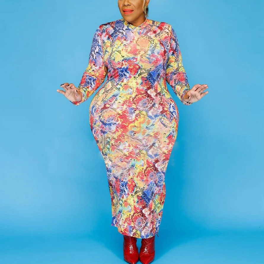 Plus Size Dresses for Women 4xl 5xl Long Sleeve Print Sheath High Waist Ankle Length Elegant For Evening Party Dinner Long Dress
Plus Size Dresses for Women 4xl 5xl Long Sleeve Print Sheath High Waist Ankle Length Elegant For Evening Party Dinner Long Dress