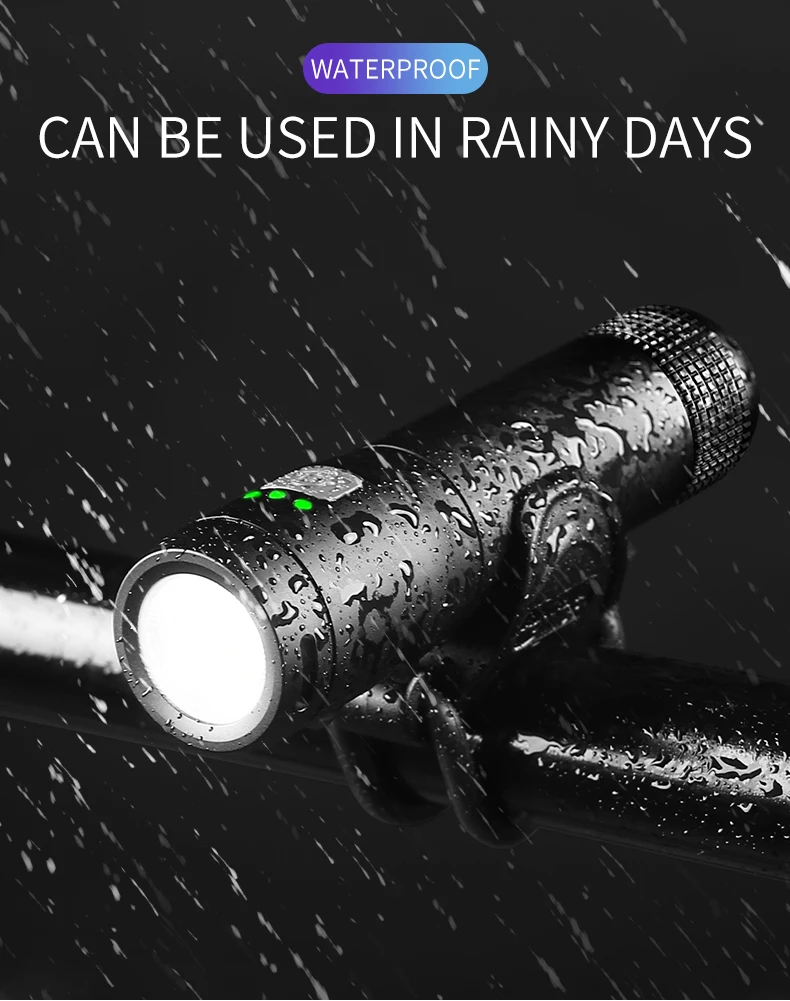 Sale INBIKE Bicycle Light MTB Bike Headlight Waterproof Led Power Bank USB Rechargeable Flashlight 600-1000 Lumens Front Lamp 6 Modes 10