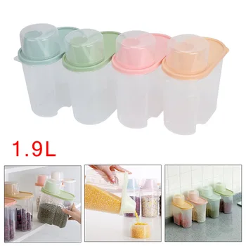 4pcs Large Capacity Airtight Dry Food Container Durable Cereal Storage Box 1.9L Food-safe And Hygienic
4pcs Large Capacity Airtight Dry Food Container Durable Cereal Storage Box 1.9L Food-safe And Hygienic