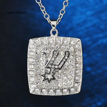 New Fashion Fan Ornament American Professional Basketball Spurs Championship Necklace
New Fashion Fan Ornament American Professional Basketball Spurs Championship Necklace