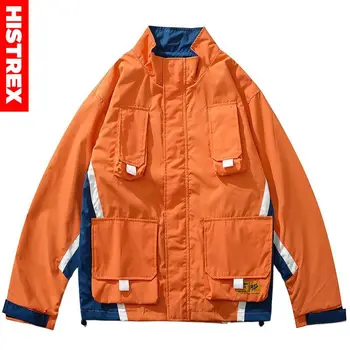 Men Hip Hop Jacket Streetwear 2020 Mult Pockets Zipper Up Jacket Windbreaker Harajuku Retro Orange Color Block Track Jacket Coat
Men Hip Hop Jacket Streetwear 2020 Mult Pockets Zipper Up Jacket Windbreaker Harajuku Retro Orange Color Block Track Jacket Coat
