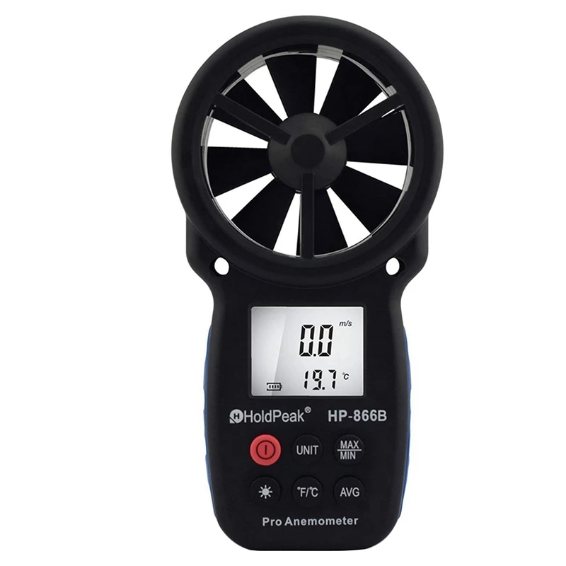 HHO-Holdpeak Hp-866B Mini Lcd Digital Anemometer Wind Speed Air Velocity Temperature Measuring With Backlight
HHO-Holdpeak Hp-866B Mini Lcd Digital Anemometer Wind Speed Air Velocity Temperature Measuring With Backlight