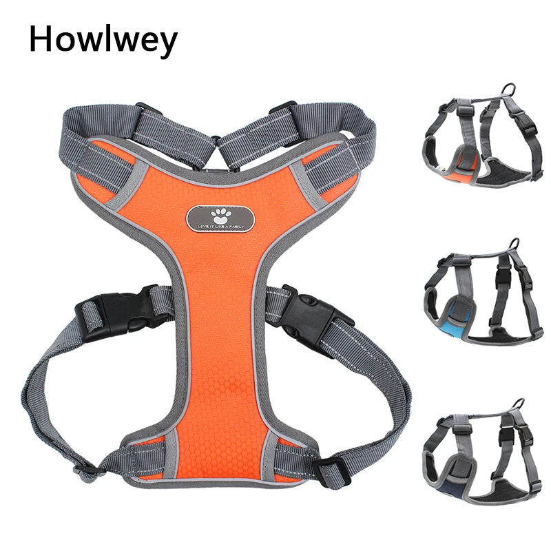 Reflective Nylon Pet Dog Harness All Weather Service Dog Vest Padded Adjustable Safety Vehicular Lead For Medium and Large Dogs
Reflective Nylon Pet Dog Harness All Weather Service Dog Vest Padded Adjustable Safety Vehicular Lead For Medium and Large Dogs