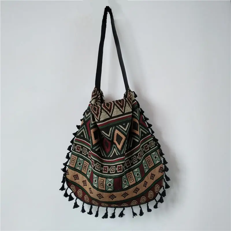 Beach Women's Single Shoulder Bag Large Capacity Women Bag Handbags Fabric Bohemian Ethnic Style Su Bag Bolsos Mujer Clutch Bag
Beach Women's Single Shoulder Bag Large Capacity Women Bag Handbags Fabric Bohemian Ethnic Style Su Bag Bolsos Mujer Clutch Bag