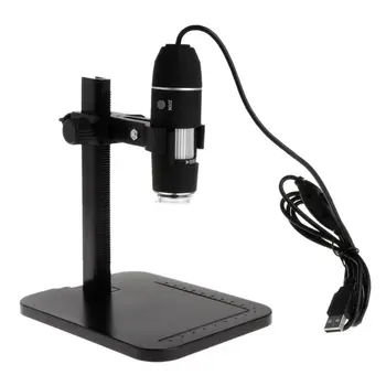 1600X 8LED USB Digital Microscope Magnifier Camera Endoscope with Ruler Bracket G99A