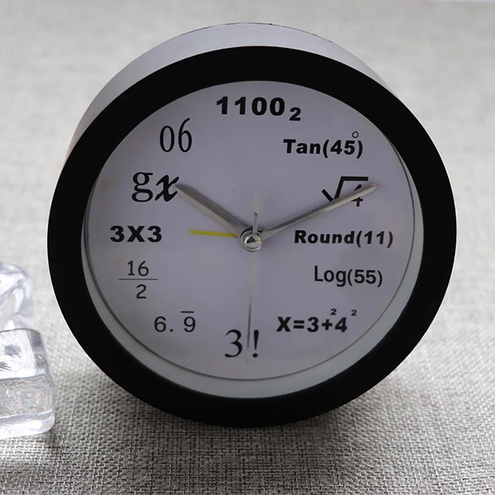 Alarm Clock Silent Wall Quartz Clock Horloge Mathematics Creative Art Beside Student Living Room Needle Clock Home Decor reloj
Alarm Clock Silent Wall Quartz Clock Horloge Mathematics Creative Art Beside Student Living Room Needle Clock Home Decor reloj