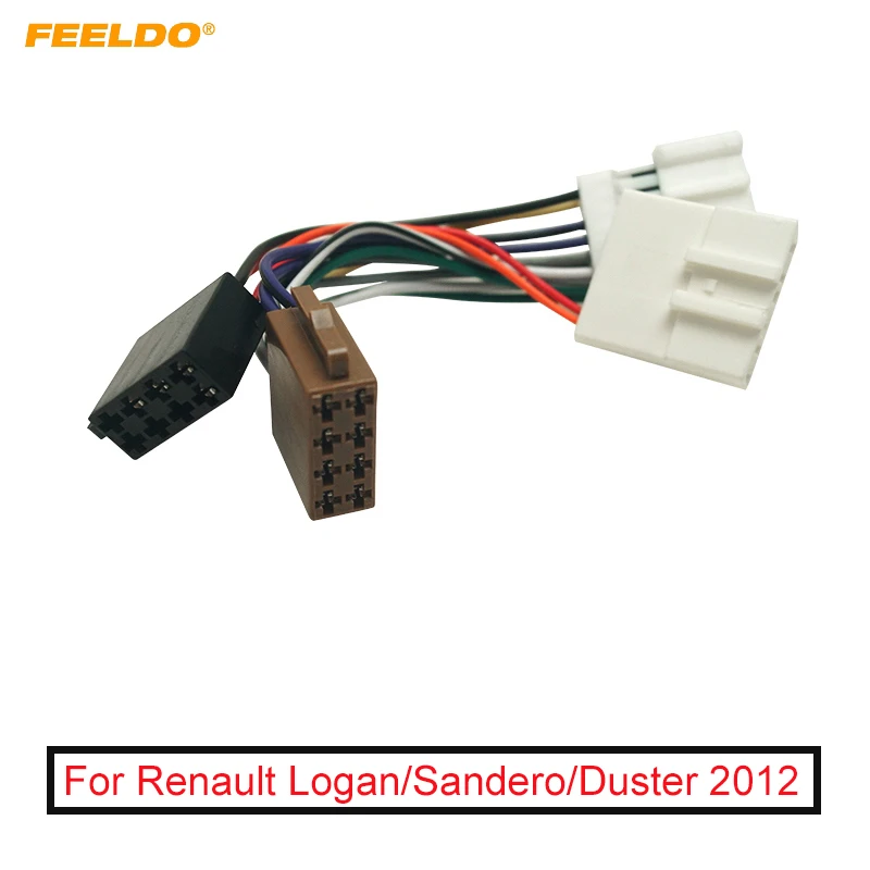 

Car CD Radio Wiring Harness Original Head Units Cable For Renault Logan/Sandero/Duster to ISO Stereo Conversion Plug Wire Adapte