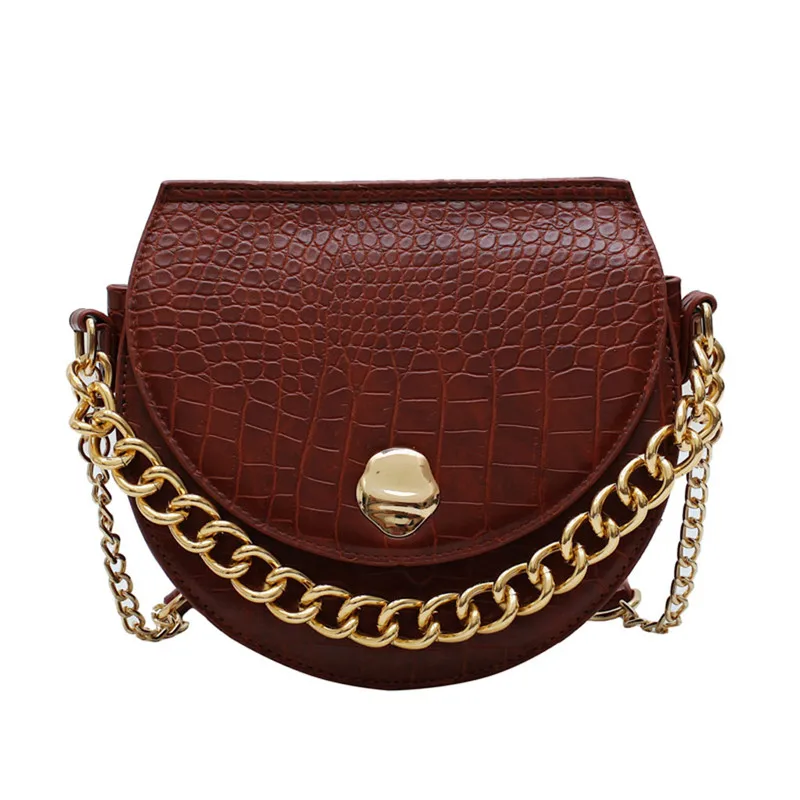 Chain Pu Leather Saddle Bags For Women 2019 Stone Pattern Chain Small Shoulder Messenger Bag New Designer Female Handbags #40
Chain Pu Leather Saddle Bags For Women 2019 Stone Pattern Chain Small Shoulder Messenger Bag New Designer Female Handbags #40