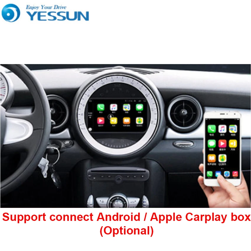 Android 2G RAM Car DVD GPS Navigation Player Car Stereo For BMW Mini Cooper 2006 2007 2008-2013 Radio Head unit WIFI Carplay
Android 2G RAM Car DVD GPS Navigation Player Car Stereo For BMW Mini Cooper 2006 2007 2008-2013 Radio Head unit WIFI Carplay