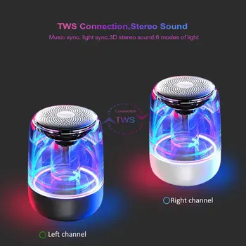 Crystal Glazed Sound C7 Wireless Speaker Fashion Bass Sound Color Light Sound Cylindrical Shape Wireless Connection
Crystal Glazed Sound C7 Wireless Speaker Fashion Bass Sound Color Light Sound Cylindrical Shape Wireless Connection
