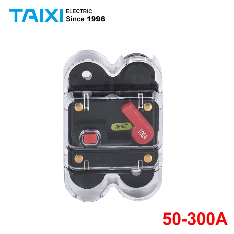 50-300A Automotive Audio Modification with Switch Automatic Fuse Seat Power Supply Protection Automatic Recovery Circuit Breaker
50-300A Automotive Audio Modification with Switch Automatic Fuse Seat Power Supply Protection Automatic Recovery Circuit Breaker