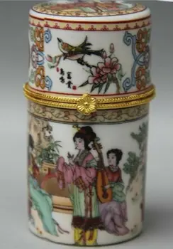 Chinese Porcelain Palace Belle Play Music Round Toothpick Box Tourist Souvenirs Home Decoration Ornaments
Chinese Porcelain Palace Belle Play Music Round Toothpick Box Tourist Souvenirs Home Decoration Ornaments
