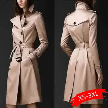 2020 Autumn New Brand Women Trench Coat Long Windbreaker Europe America Fashion Trend Double-Breasted Slim Long Trench
2020 Autumn New Brand Women Trench Coat Long Windbreaker Europe America Fashion Trend Double-Breasted Slim Long Trench