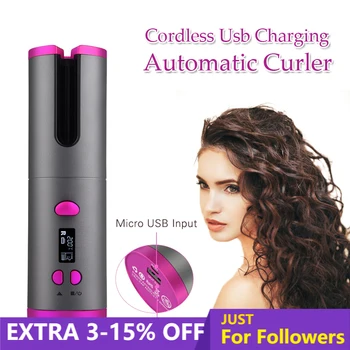 UKLISS USB Cordless Hair Curler Wireless Curling Iron Automatic Hair Waver Ceramic Curling Wand Air Curler Crimping Hair Tools
UKLISS USB Cordless Hair Curler Wireless Curling Iron Automatic Hair Waver Ceramic Curling Wand Air Curler Crimping Hair Tools