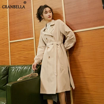 New Double Breasted Windbreaker Female 2020 Spring Long Trench Coat for Women Korean Leisure Chic Loose Belt Overcoats 
New Double Breasted Windbreaker Female 2020 Spring Long Trench Coat for Women Korean Leisure Chic Loose Belt Overcoats