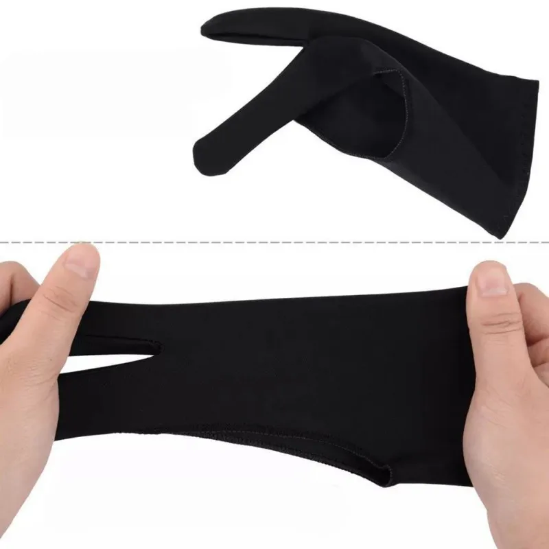 F Black 2 finger anti-fouling both for right and left hand artist drawing glove for any Graphics drawing Tablet black S M L size
F Black 2 finger anti-fouling both for right and left hand artist drawing glove for any Graphics drawing Tablet black S M L size